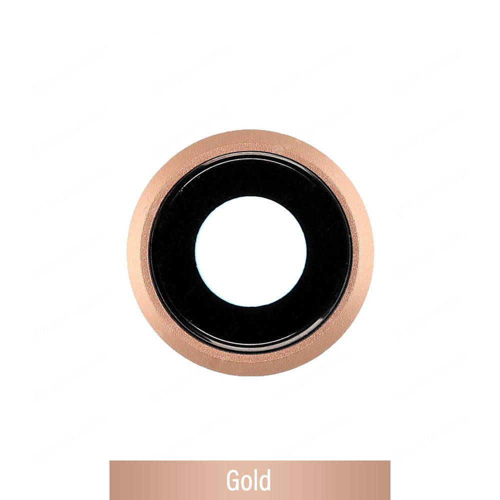 Rear Camera Lens with Bezel for iPhone 8-Gold Rear Camera Lens with Bezel for iPhone 8-Gold